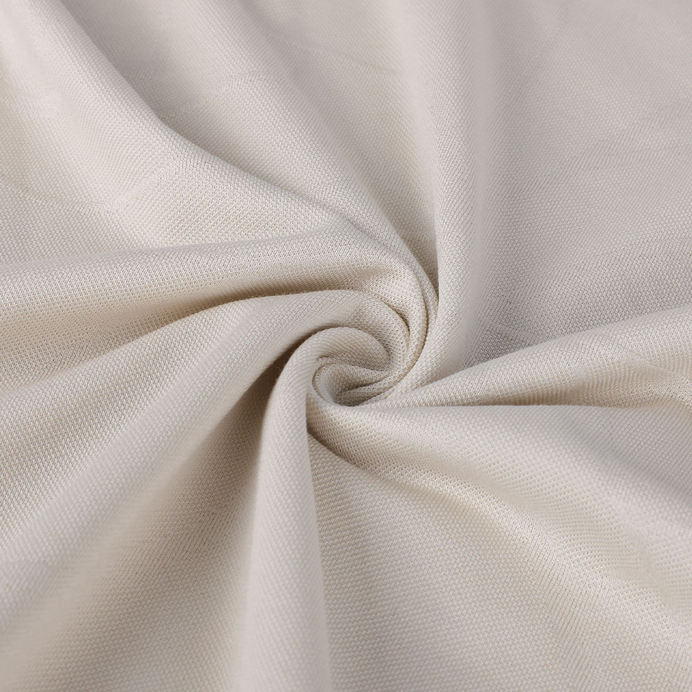 واحد Jacquard Easy-Care الصديق للبيئة اللمعان اللمعان 10/90 Mulberry Silk Sea Cotton Fabric